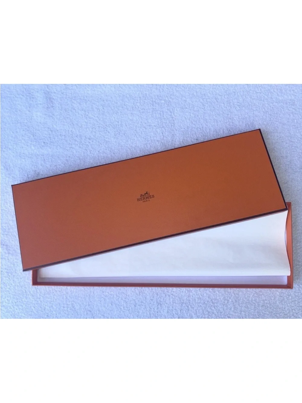 Hermes rectangular orange presentation box